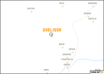 map of Ghelissa