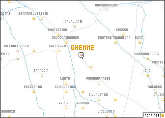 map of Ghemme