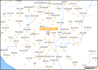 map of Ghendema