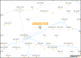 map of Ghenetea