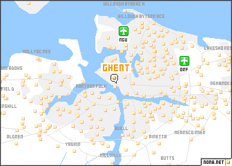 map of Ghent