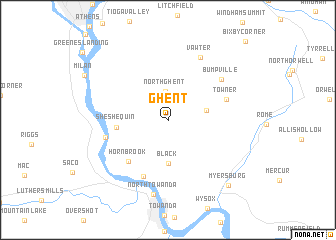 map of Ghent