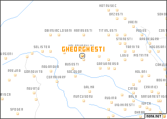 map of Gheorgheşti