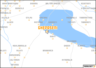 map of Gherăşeni