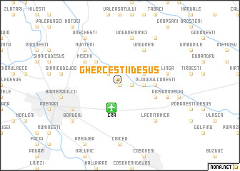 map of Gherceştii de Sus