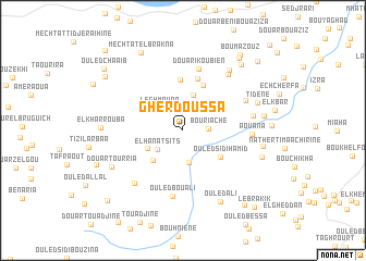 map of Gherdoussa