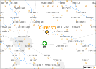 map of Ghereşti