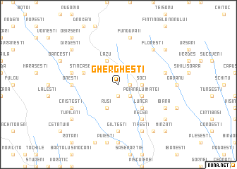 map of Ghergheşti