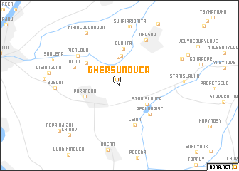 map of Gherşunovca