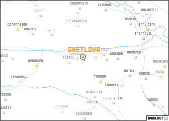 map of Ghetlova