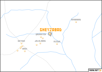 map of Gheyz̧ābād
