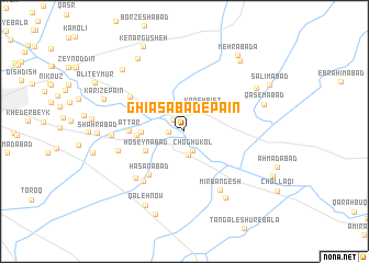 map of Ghīās̄ābād-e Pā\