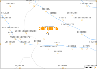 map of Ghīās̄ābād