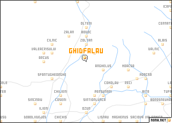 map of Ghidfalău