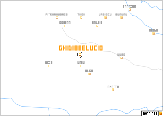 map of Ghidibbe Lucio