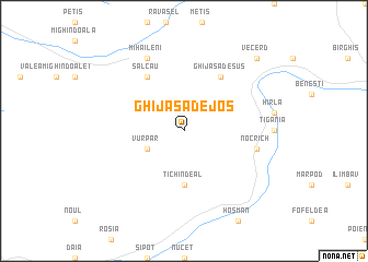 map of Ghijasa de Jos