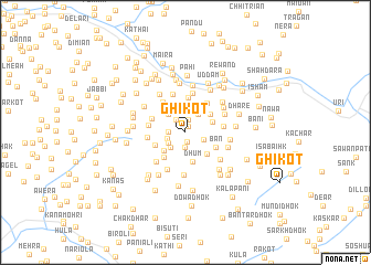 map of Ghīkot