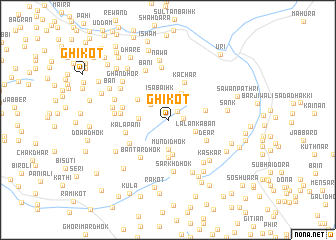 map of Ghīkot