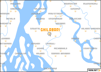 map of Ghilābāri