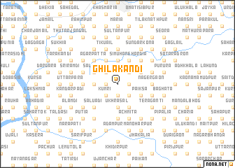 map of Ghilākāndi