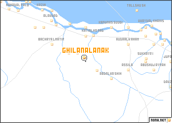 map of Ghīlān Āl ‘Anak