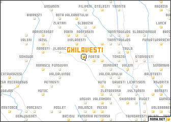 map of Ghilăveşti