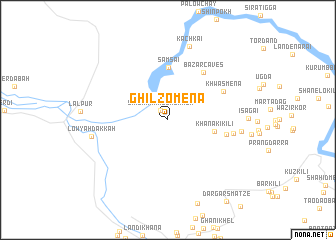 map of Ghilzo Mena