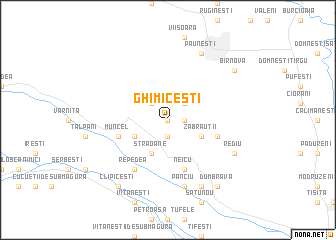 map of Ghimiceşti