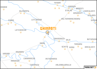 map of Ghimpaţi