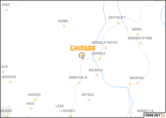 map of Ghindaʼe