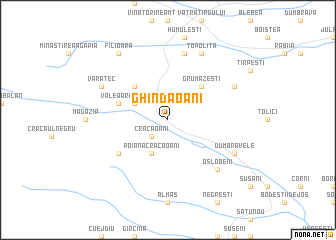 map of Ghindăoani