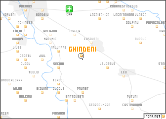 map of Ghindeni