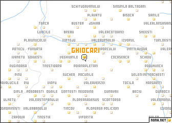 map of Ghiocari