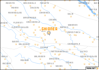 map of Ghionea