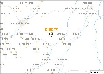 map of Ghipeş