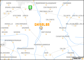 map of Ghisalba