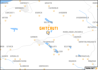 map of Ghitcăuţi