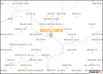 map of Ghivizzano