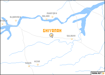 map of Ghiyānah