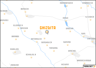 map of Ghizdita