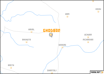 map of Ghodbār