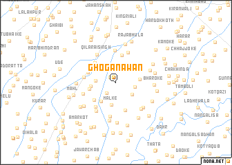 map of Ghoga Nawān