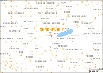 map of Ghoghewāli