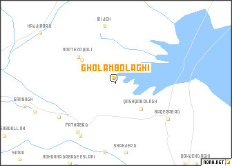 map of Gholām Bolāghī