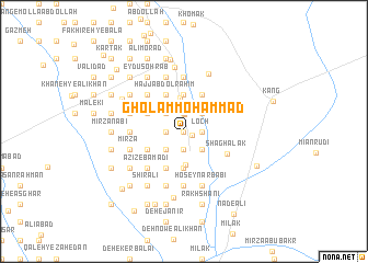 map of Gholām Moḩammad