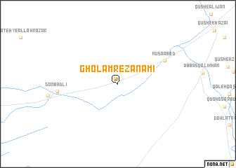 map of Gholāmreẕā Nāmī
