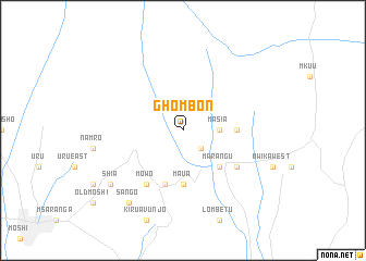 map of Ghombon