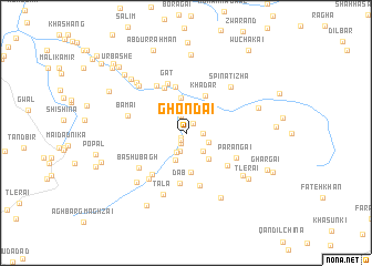 map of Ghondai