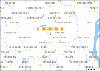 map of Ghorābāndha