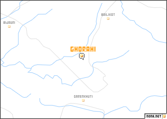 map of Ghorāhī